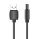 Power Cable USB 2.0 to DC 5.5mm Barrel Jack 5V Vention CEYBF 1m (black) Power Cable USB 2.0 to DC 5.5mm Barrel Jack 5V Vention CEYBF 1m (black)