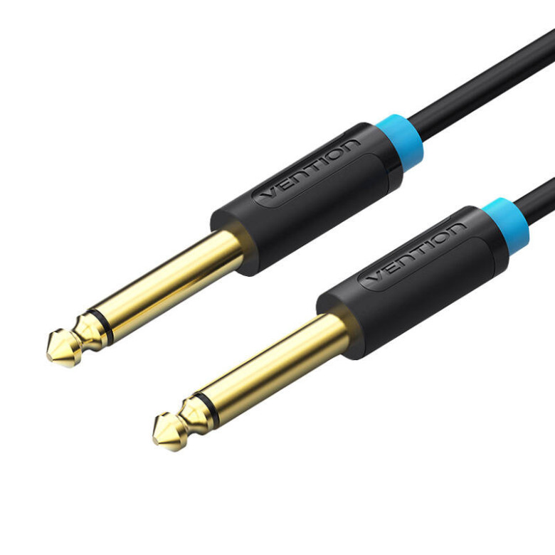 Audio Cable TS 6.35mm Vention BAABI 3m (black) Audio Cable TS 6.35mm Vention BAABI 3m (black)