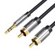 Audio kábel 3.5mm 2x RCA Vention BCFBI 3m Fekete 3.5mm - 2x RCA Vention BCFBI 3m Fekete Audio kábel 3.5mm 2x RCA Vention BCFBI 3m Fekete 3.5mm - 2x RCA Vention BCFBI 3m Fekete