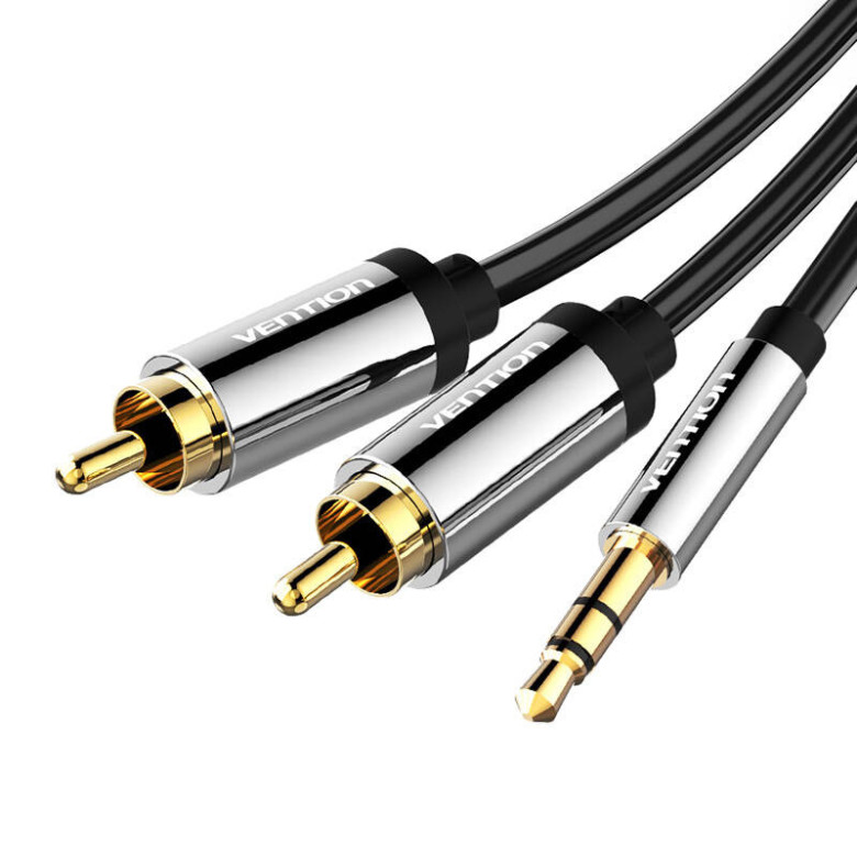Audio kábel 3.5mm 2x RCA Vention BCFBI 3m Fekete 3.5mm - 2x RCA Vention BCFBI 3m Fekete Audio kábel 3.5mm 2x RCA Vention BCFBI 3m Fekete 3.5mm - 2x RCA Vention BCFBI 3m Fekete