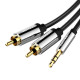 Audio kábel 3.5mm 2x RCA Vention BCFBI 3m Fekete 3.5mm - 2x RCA Vention BCFBI 3m Fekete Audio kábel 3.5mm 2x RCA Vention BCFBI 3m Fekete 3.5mm - 2x RCA Vention BCFBI 3m Fekete