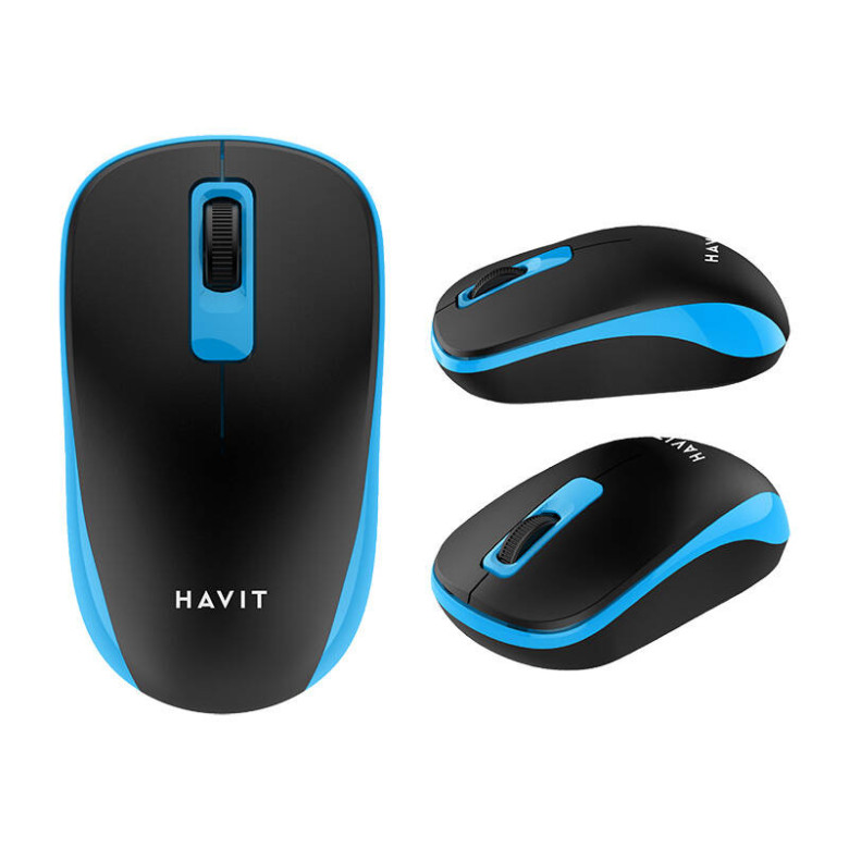 Havit MS626GT vezeték nélküli egér (fekete és kék) Havit MS626GT vezeték nélküli egér (fekete és kék)