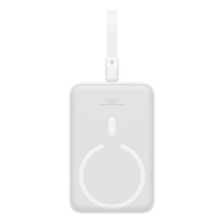 Baseus Magnetic Mini Powerbank, 10000mAh, Lightning, 20W, MagSafe (fehér) Baseus Magnetic Mini Powerbank, 10000mAh, Lightning, 20W, MagSafe (fehér)