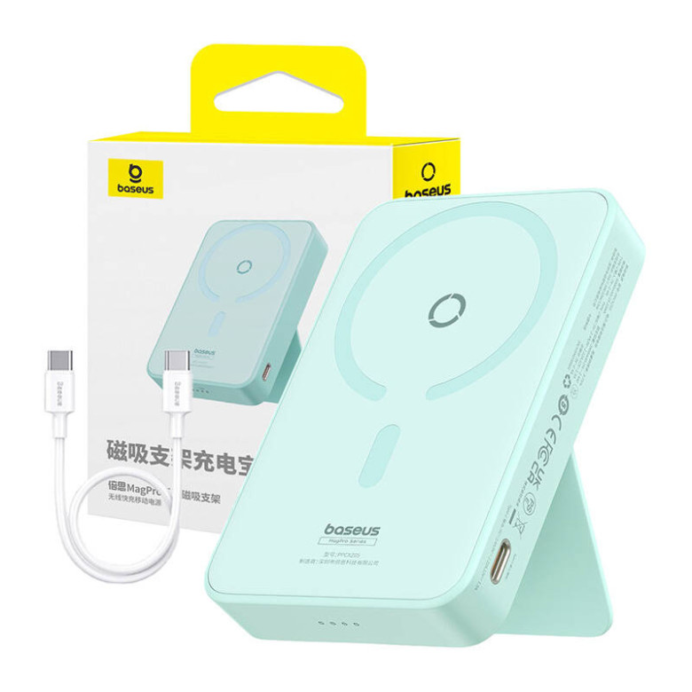 Baseus MagPro Magnetic Powerbank, 5000mAh, 20W, MagSafe (menta) Baseus MagPro Magnetic Powerbank, 5000mAh, 20W, MagSafe (menta)