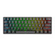 Royal Kludge RK61 RGB mechanikus billentyűzet, barna kapcsoló (fekete)