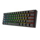 Royal Kludge RK61 RGB mechanikus billentyűzet, barna kapcsoló (fekete)