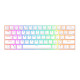 Royal Kludge RK61 RGB mechanikus billentyűzet, barna kapcsoló (fehér)