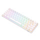 Royal Kludge RK61 RGB mechanikus billentyűzet, barna kapcsoló (fehér)