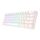 Royal Kludge RK61 RGB mechanikus billentyűzet, barna kapcsoló (fehér)