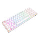 Royal Kludge RK61 RGB mechanikus billentyűzet, barna kapcsoló (fehér)