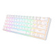 Royal Kludge RK61 RGB mechanikus billentyűzet, barna kapcsoló (fehér)