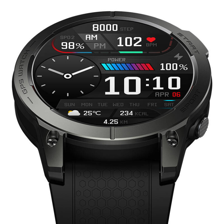 Smartwatch Zeblaze Stratos 3 (fekete)