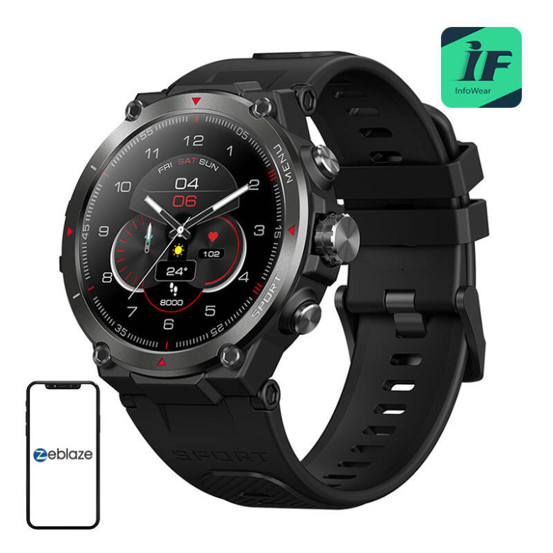 Smartwatch Zeblaze Stratos 2 (fekete)