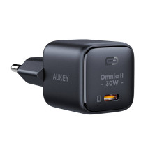 Aukey PA-B1L, USB-C, 30W hálózati töltő (fekete)