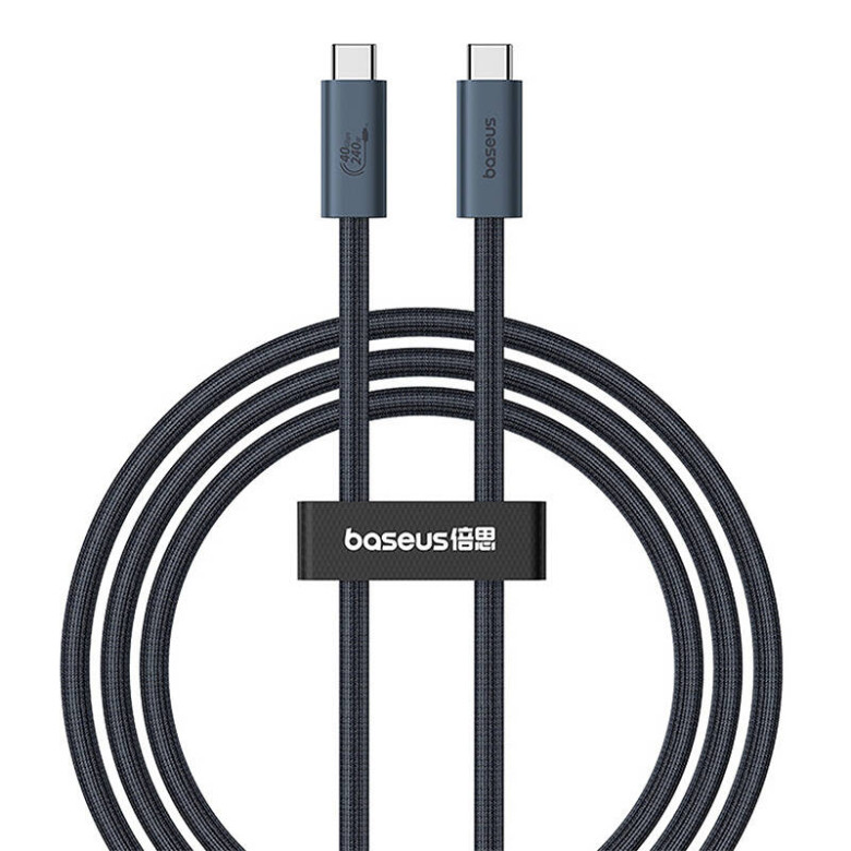 Baseus Flash gyorstöltő kábel USB-C, 240W, 1m (fekete) Baseus Flash gyorstöltő kábel USB-C, 240W, 1m (fekete)