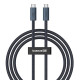 Baseus Flash gyorstöltő kábel USB-C, 240W, 1m (fekete)