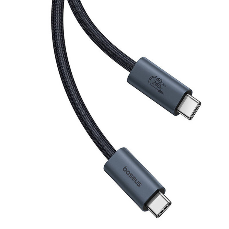 Baseus Flash gyorstöltő kábel USB-C, 240W, 1m (fekete) Baseus Flash gyorstöltő kábel USB-C, 240W, 1m (fekete)