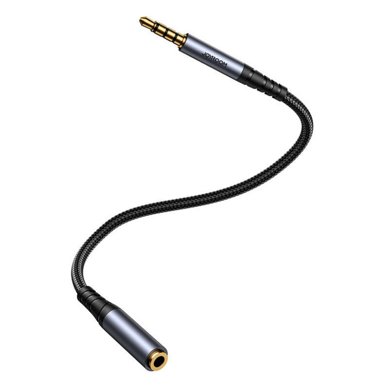 Joyroom SY-A09 AUX hosszabbító kábel 3,5 mm-es mini jack csatlakozóból 3,5 mm-es mini jack csatlakozóba, fonott, 1,2 m (fekete) Joyroom SY-A09 AUX hosszabbító kábel 3,5 mm-es mini jack csatlakozóból 3,5 mm-es mini jack csatlakozóba, fonott, 1,2 m (fekete)
