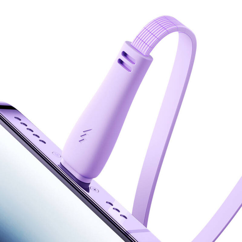 3in1 Joyroom színes USB USB-C/Lightning/Micro USB kábel 3.5A, 1m (lila) 3in1 Joyroom színes USB USB-C/Lightning/Micro USB kábel 3.5A, 1m (lila)