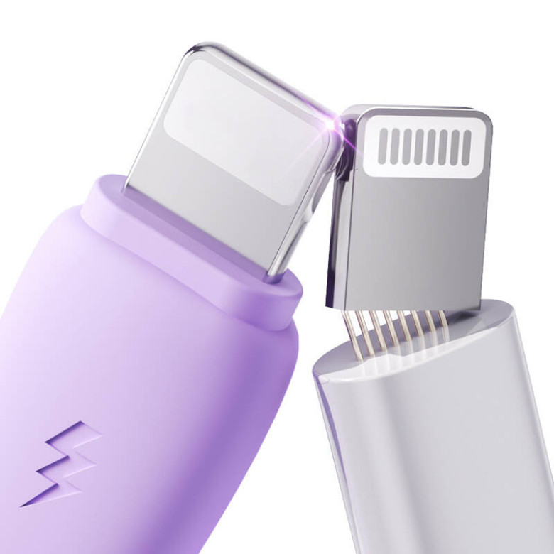 3in1 Joyroom színes USB USB-C/Lightning/Micro USB kábel 3.5A, 1m (lila) 3in1 Joyroom színes USB USB-C/Lightning/Micro USB kábel 3.5A, 1m (lila)