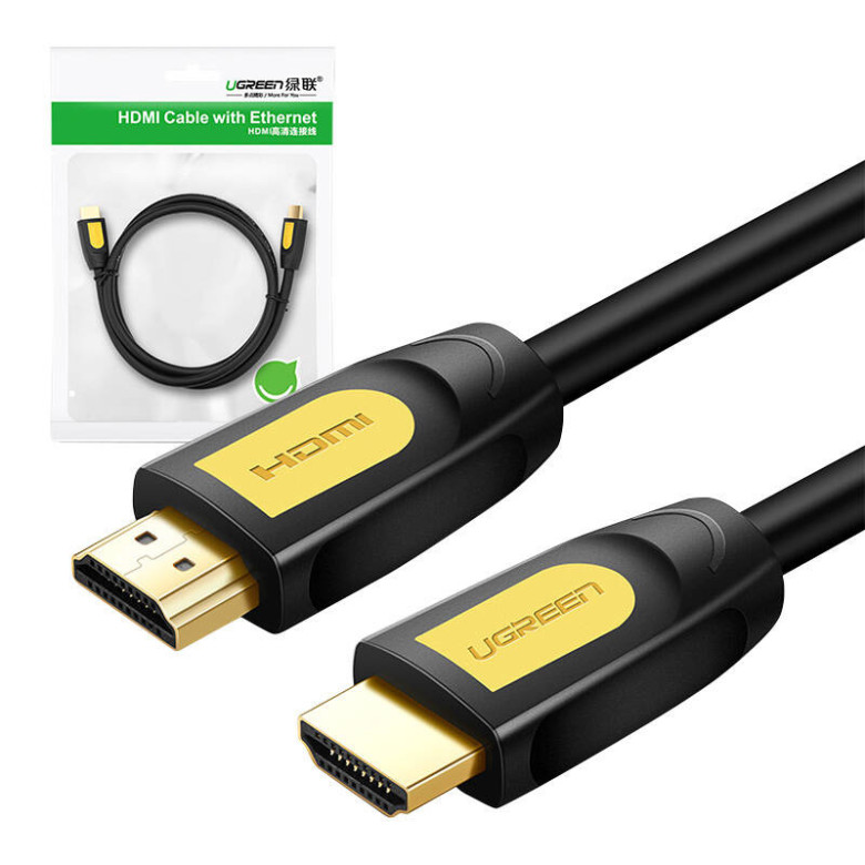 UGREEN HD101 HDMI 2.0 kábel, 4K, 60Hz, 0,75m (fekete és sárga) UGREEN HD101 HDMI 2.0 kábel, 4K, 60Hz, 0,75m (fekete és sárga)
