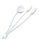Apple Watch mágneses töltő Joyroom S-IW008 Lightning + USB-C 5V 1,2m (fehér)