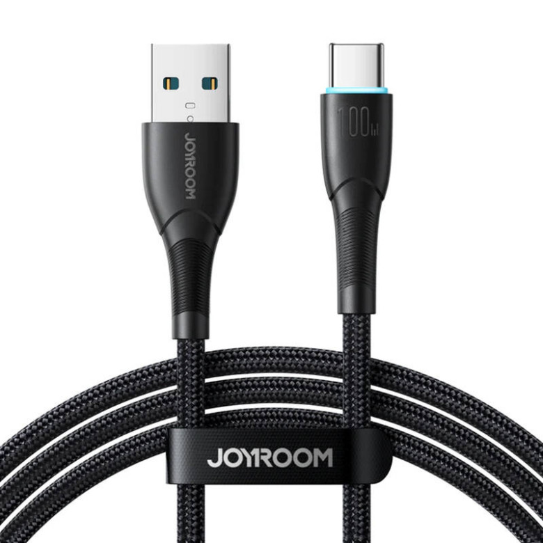 Joyroom SA32-AC6 Starry USB-USB-C kábel, 100W, 1m fekete Joyroom SA32-AC6 Starry USB-USB-C kábel, 100W, 1m fekete
