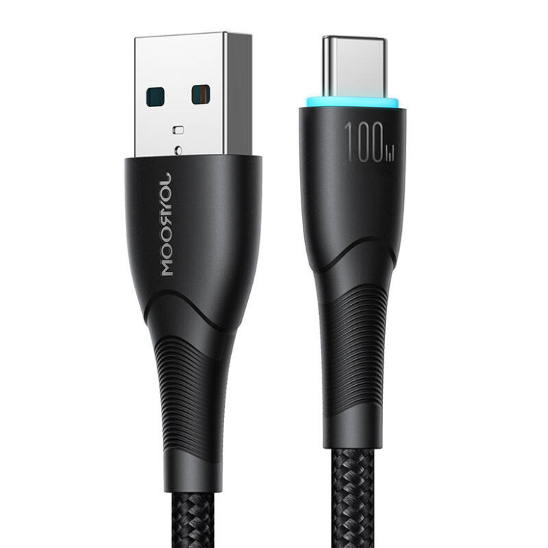 Joyroom SA32-AC6 Starry USB-USB-C kábel, 100W, 1m fekete Joyroom SA32-AC6 Starry USB-USB-C kábel, 100W, 1m fekete
