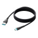 Joyroom SA32-AC6 Starry USB-USB-C kábel, 100W, 1m fekete Joyroom SA32-AC6 Starry USB-USB-C kábel, 100W, 1m fekete