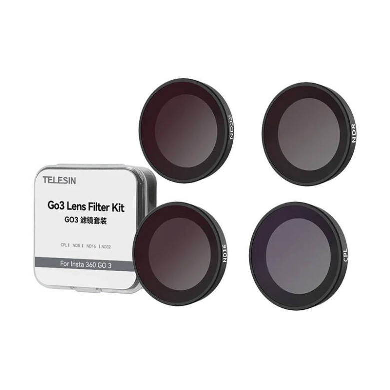 CPL/ND8/ND16/ND32 Telesin objektívszűrő készlet Insta360 GO 2/3-hoz CPL/ND8/ND16/ND32 Telesin objektívszűrő készlet Insta360 GO 2/3-hoz