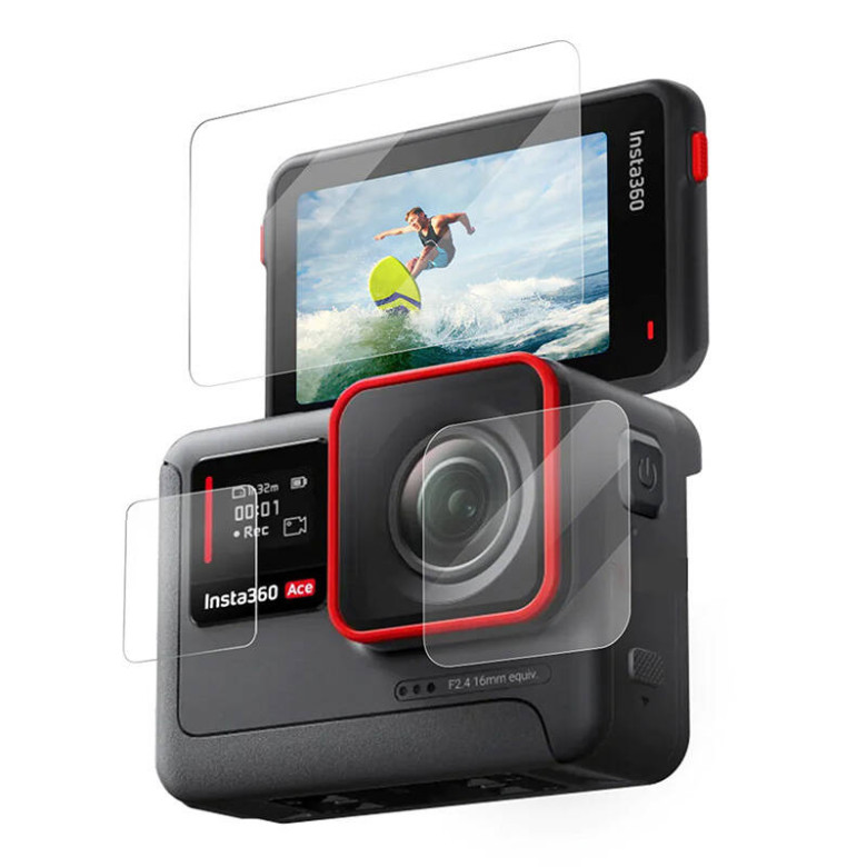 Edzett üvegfólia TELESIN az Insta360 Ace Pro / Ace-hoz Edzett üvegfólia TELESIN az Insta360 Ace Pro / Ace-hoz