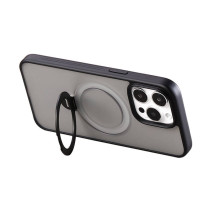 Mágneses telefonvédő tok tartóval Joyroom JR-BP004 iPhone 15 Pro készülékhez (fekete) Mágneses telefonvédő tok tartóval Joyroom JR-BP004 iPhone 15 Pro készülékhez (fekete)