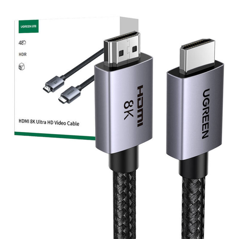 UGREEN HD171 HDMI apa-apa (v2.1) kábel, 1m (fekete) UGREEN HD171 HDMI apa-apa (v2.1) kábel, 1m (fekete)