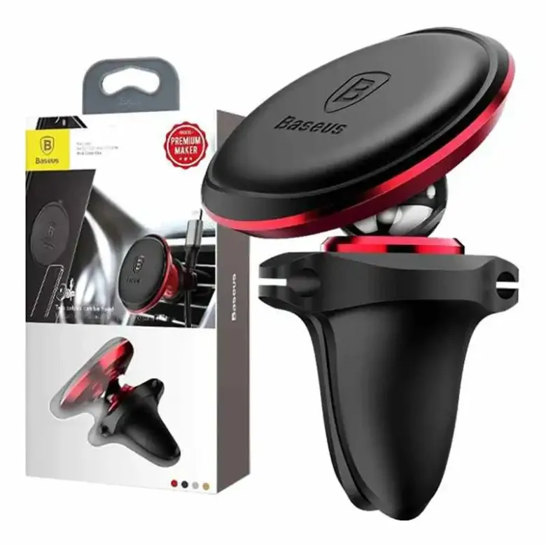 Car Mount Holder Baseus Magnetic Air Vent Red OS Car Mount Holder Baseus Magnetic Air Vent Red OS