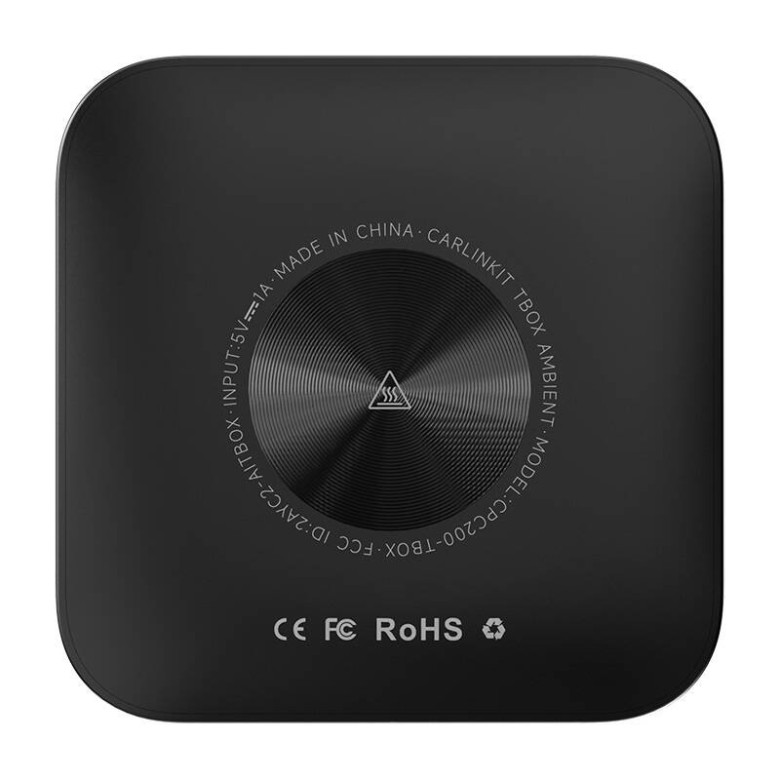 Carlinkit TBOX PLUS LED vezeték nélküli adapter (fekete)