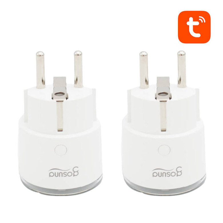 Gosund SP111 3680W 16A WiFi intelligens aljzat, Tuya 2 db-os csomagban