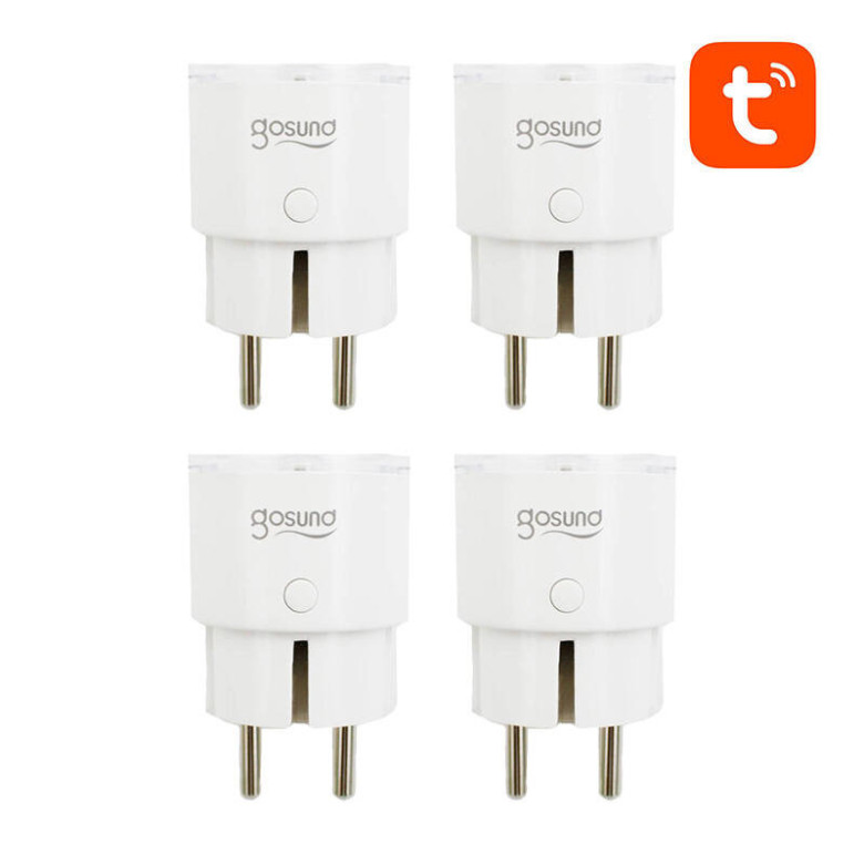 Gosund SP111 3680W 16A WiFi intelligens aljzat, Tuya 4 darabos kiszerelésben