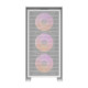 Darkflash DRX70 Mesh számítógépház + 4 RGB ventilátor (fehér)