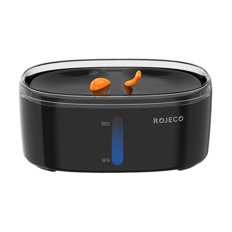 Szökőkút háziállatoknak Rojeco 2,5L (fekete) Szökőkút háziállatoknak Rojeco 2,5L (fekete)