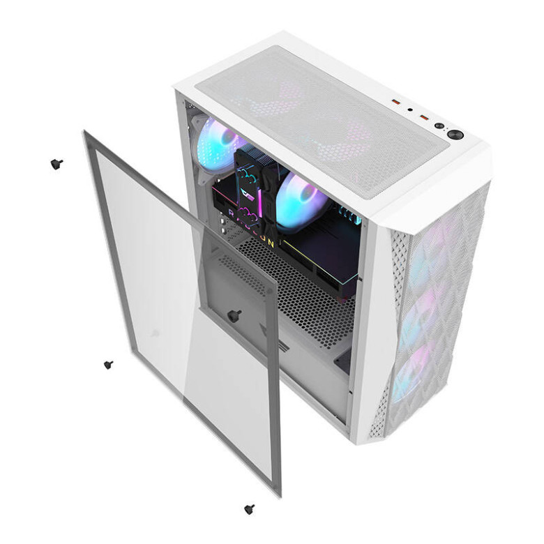 Darkflash DK352 Mesh számítógépház (fehér) Darkflash DK352 Mesh számítógépház (fehér)