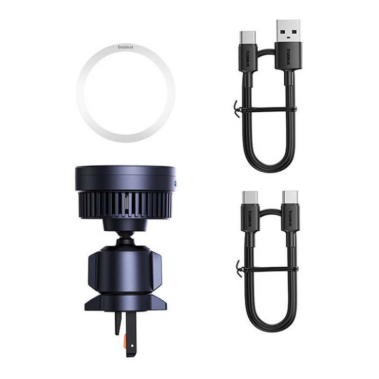 Autós tartó induktív töltővel Baseus MagPro 15W Qi2.0 (fekete) Autós tartó induktív töltővel Baseus MagPro 15W Qi2.0 (fekete)