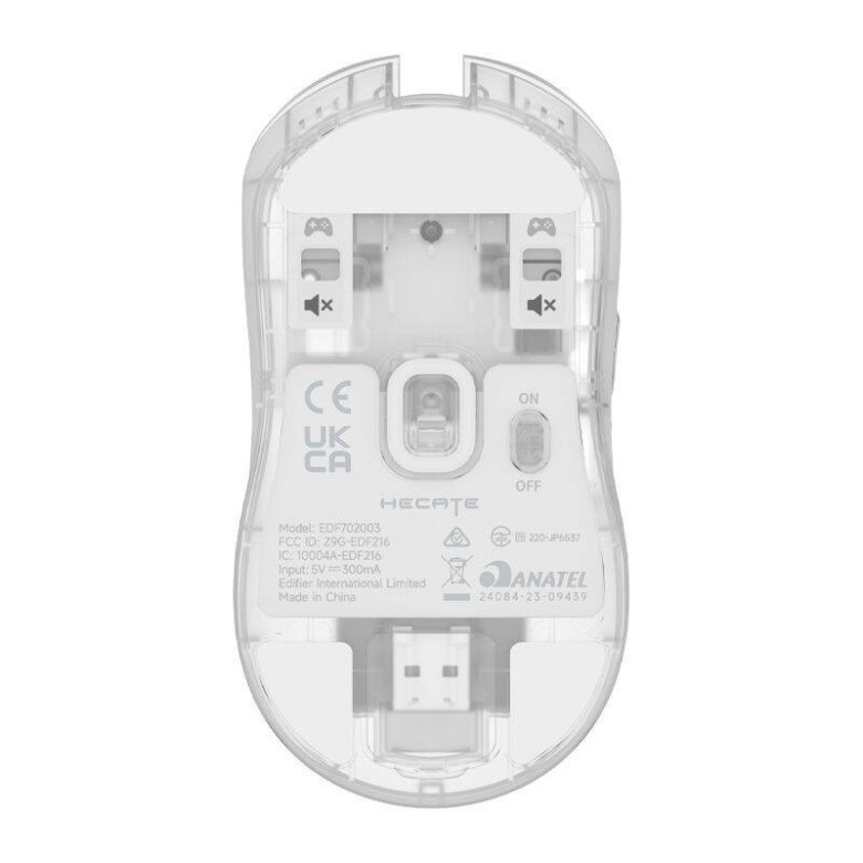 Edifier HECATE G3M PRO 26000DPI vezeték nélküli gaming egér (átlátszó) Edifier HECATE G3M PRO 26000DPI vezeték nélküli gaming egér (átlátszó)
