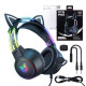 ONIKUMA X15 PRO Gaming headset Cat (fekete)