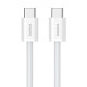 USB-C USB-C gyors töltőkábel Baseus Superior 2 100W 1m (fehér)
