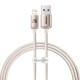 USB és iP kábel Baseus Crystal Shine, 2.4A, 1.2m (rózsaszín) USB és iP kábel Baseus Crystal Shine, 2.4A, 1.2m (rózsaszín)