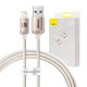 USB és iP kábel Baseus Crystal Shine, 2.4A, 1.2m (rózsaszín) USB és iP kábel Baseus Crystal Shine, 2.4A, 1.2m (rózsaszín)
