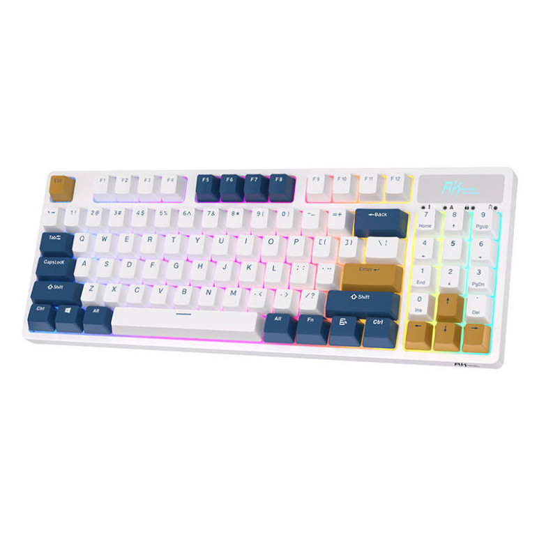 Vezeték nélküli mechanikus billentyűzet Royal Kludge RK89 RGB, Lemon kapcsoló (fehér) Vezeték nélküli mechanikus billentyűzet Royal Kludge RK89 RGB, Lemon kapcsoló (fehér)