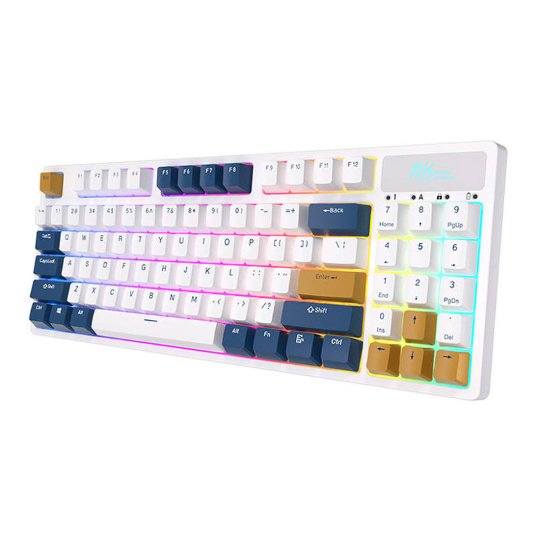 Vezeték nélküli mechanikus billentyűzet Royal Kludge RK89 RGB, Lemon kapcsoló (fehér) Vezeték nélküli mechanikus billentyűzet Royal Kludge RK89 RGB, Lemon kapcsoló (fehér)