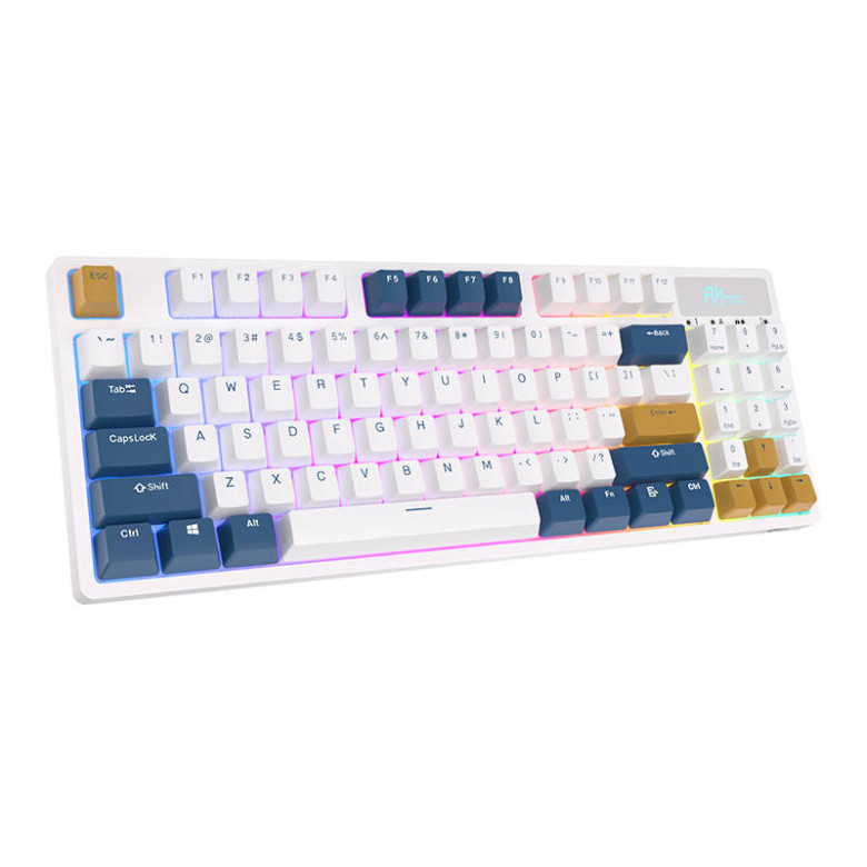 Vezeték nélküli mechanikus billentyűzet Royal Kludge RK89 RGB, Lemon kapcsoló (fehér) Vezeték nélküli mechanikus billentyűzet Royal Kludge RK89 RGB, Lemon kapcsoló (fehér)