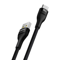 Töltőkábel Baseus Flash 2 USB-ről USB-C 100W-ra, 2m (fekete) Töltőkábel Baseus Flash 2 USB-ről USB-C 100W-ra, 2m (fekete)
